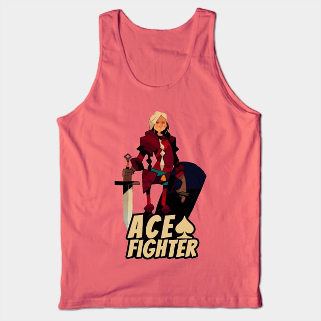 Ace Fighter (text) Tank Top by HiddenLeaders
